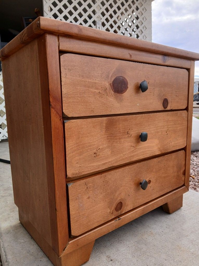 Small Dresser 3 Drawer Wood