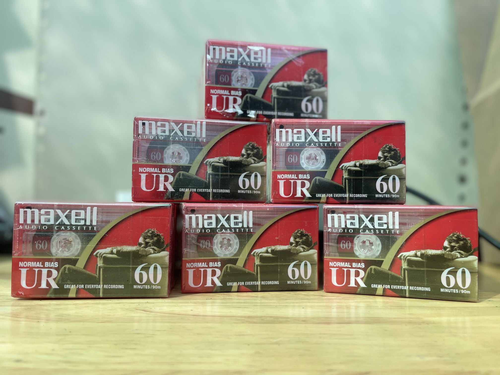 Maxell Audio Cassette Lot Of 6 Packs Of (8)tapes Each Pack