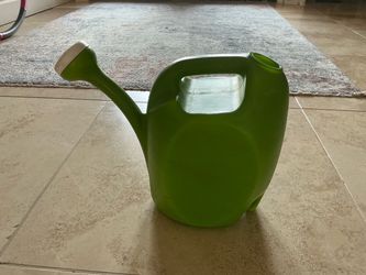 Green Plastic Watering Can