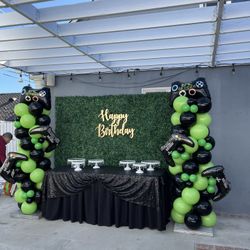 Balloons Decorations , Party Decorations , Balloons Garland , Game On Decor, Sonic Decorations ,sonic Theme