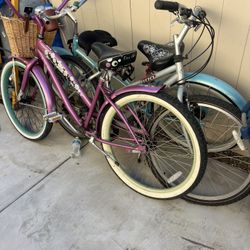 3-  26” Beach Cruiser Bikes 