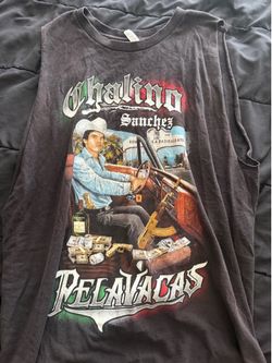 🎸 Chalino Sánchez “Pelavacas” Graphic T-Shirt - Size Large 🎸