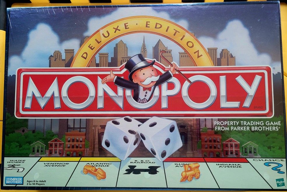MONOPOLY Deluxe Edition Board Game – Brand New, Sealed – Parker Brothers