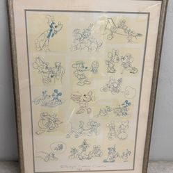 FRAMED DISNEY CARTOON CLASSICS 