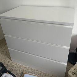 Cute White IKEA Dresser 