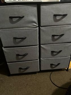 8 Drawer fabric dresser