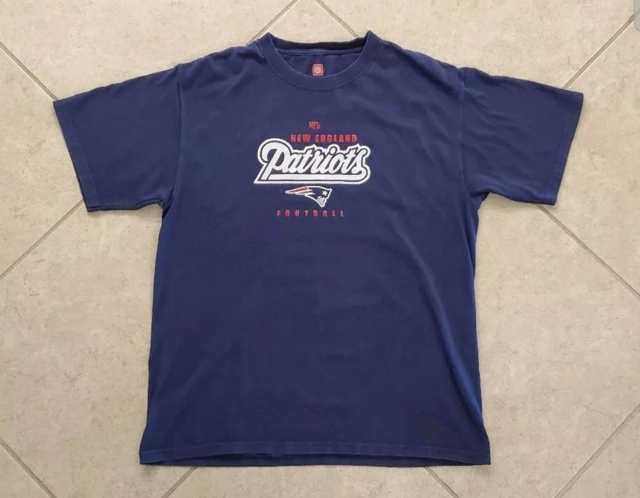 Men's NFL New England Patriots Shirt Size L Blue