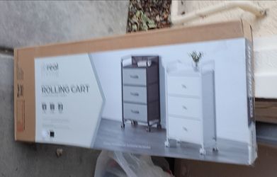 3 Bin Charging Rolling Cart brand new