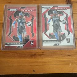 58/99 Rhyne Howard Red Monopoly Prizm AND Base Card