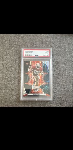 2022 Panini Mosaic Jerry Rice #181 Genesis Mosaic Prizm PSA 9 49ers