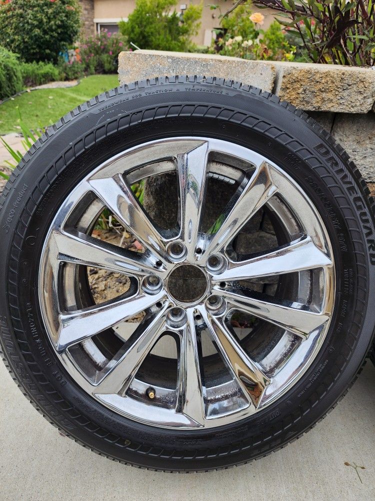 Bridgestone Drive Guard Run Flat Tires And 2015 BMW 528i Stock Rims