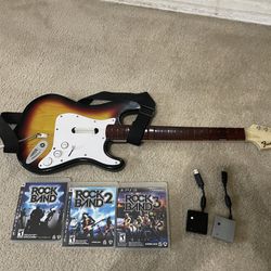 PS3 Rockband Games/guitar
