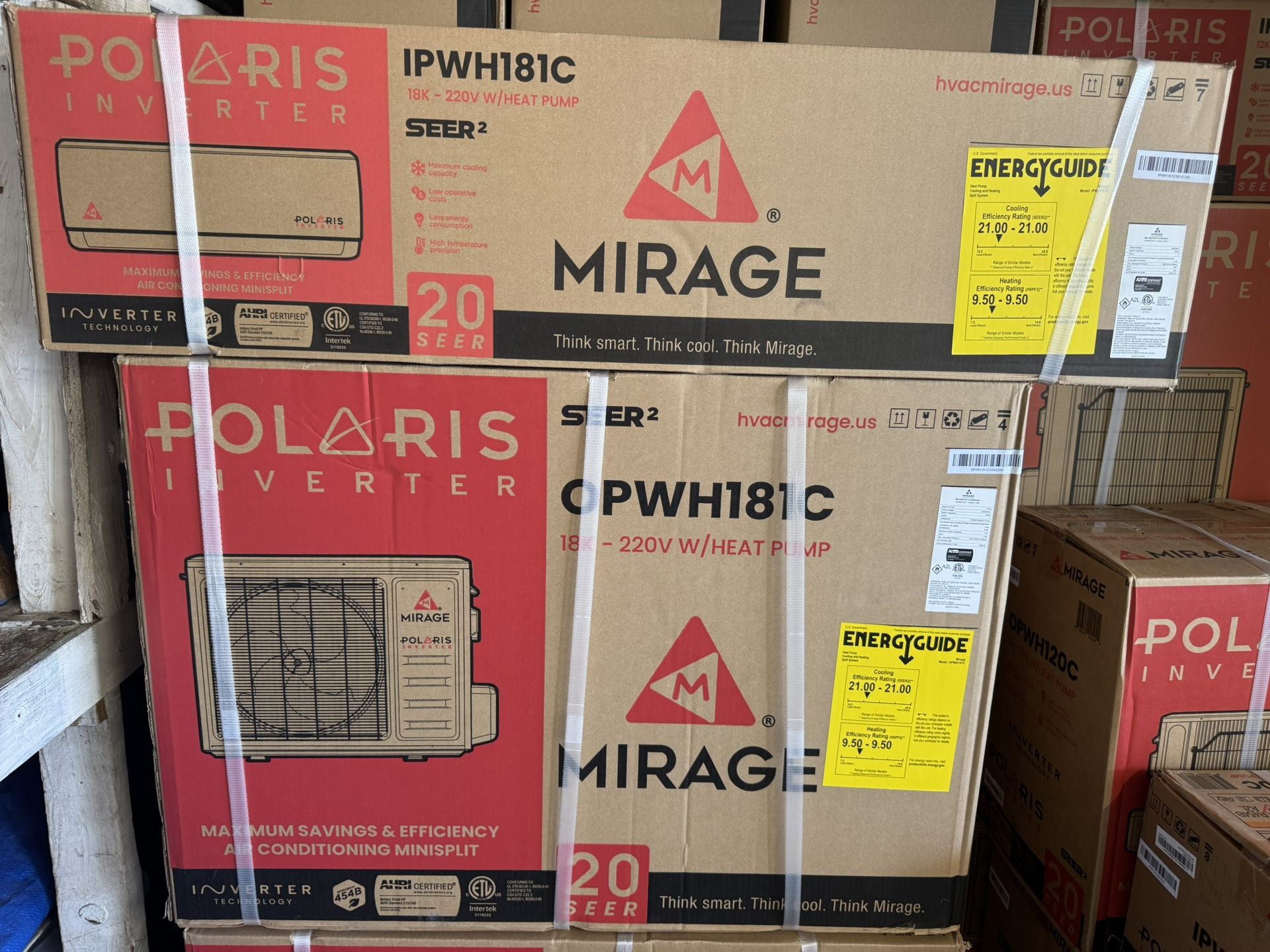 18000 Btu Mini Split Air Conditioner & Heater Seer :20 $999 display picture 1