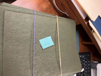 Hanger for file folder $0.40 each  green/blue