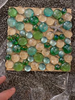 Wooden Square With Glass