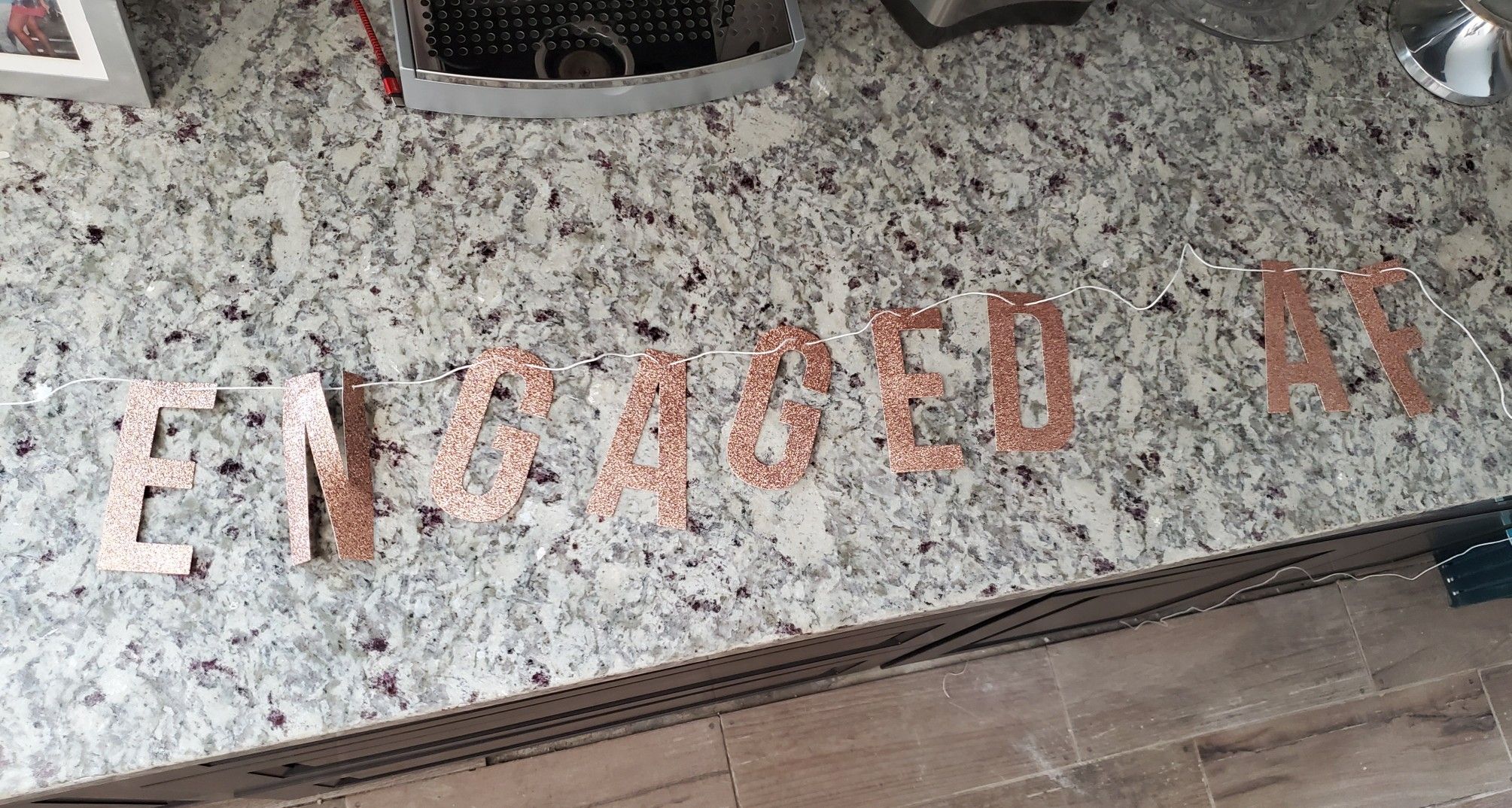 Engaged AF Wedding Party Decor Letters