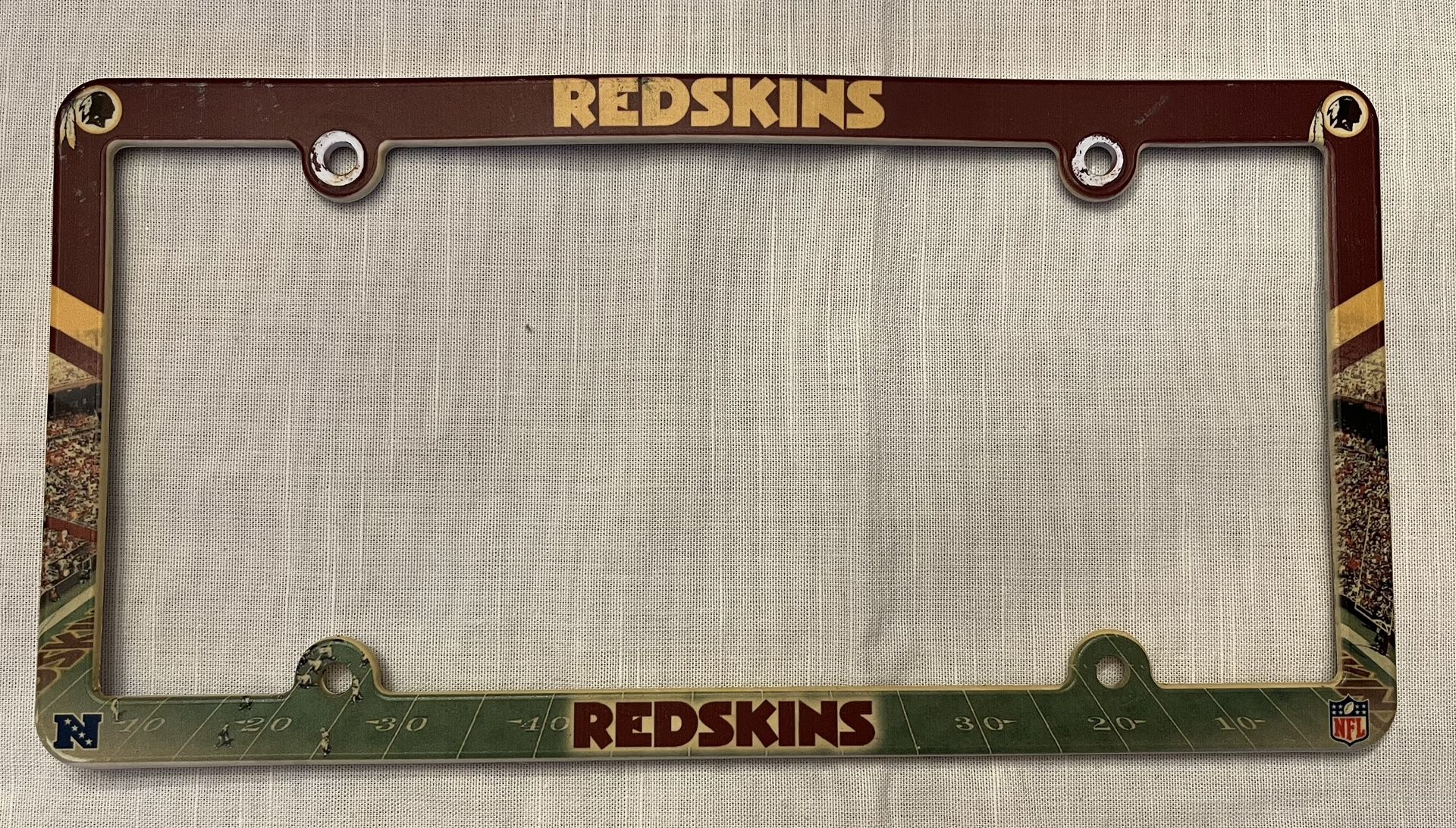 Washington Redskins Plastic License Plate Cover