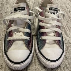 Brand New Kids Size 13 Converse – Glittery Pink, Purple & Blue! ✨