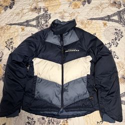 Seattle Seahawks Logo Reebok Women's   S/CH/P  Jacket Removable Sleeves
