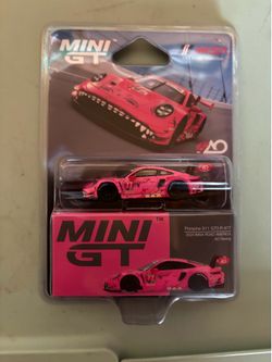 Mini GT Porsche 911 GT3 R #77 AO Racing ROXY 2024 IMSA Road America #1052 1/64