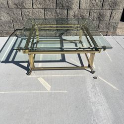 brass coffee table