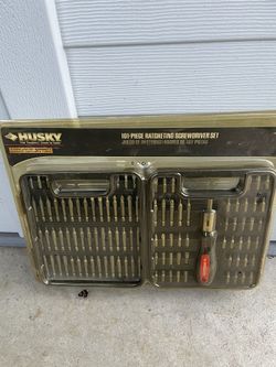Husky Ratcheting Screwdriver 101 Piece Set