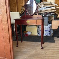 Vanity With Drawer And Mirror 28”x16”x50”