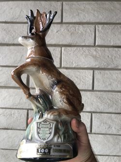 Vintage-Fabulous Wyoming Jackalope Jim Beam Decanter