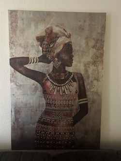 TV stand & artwork