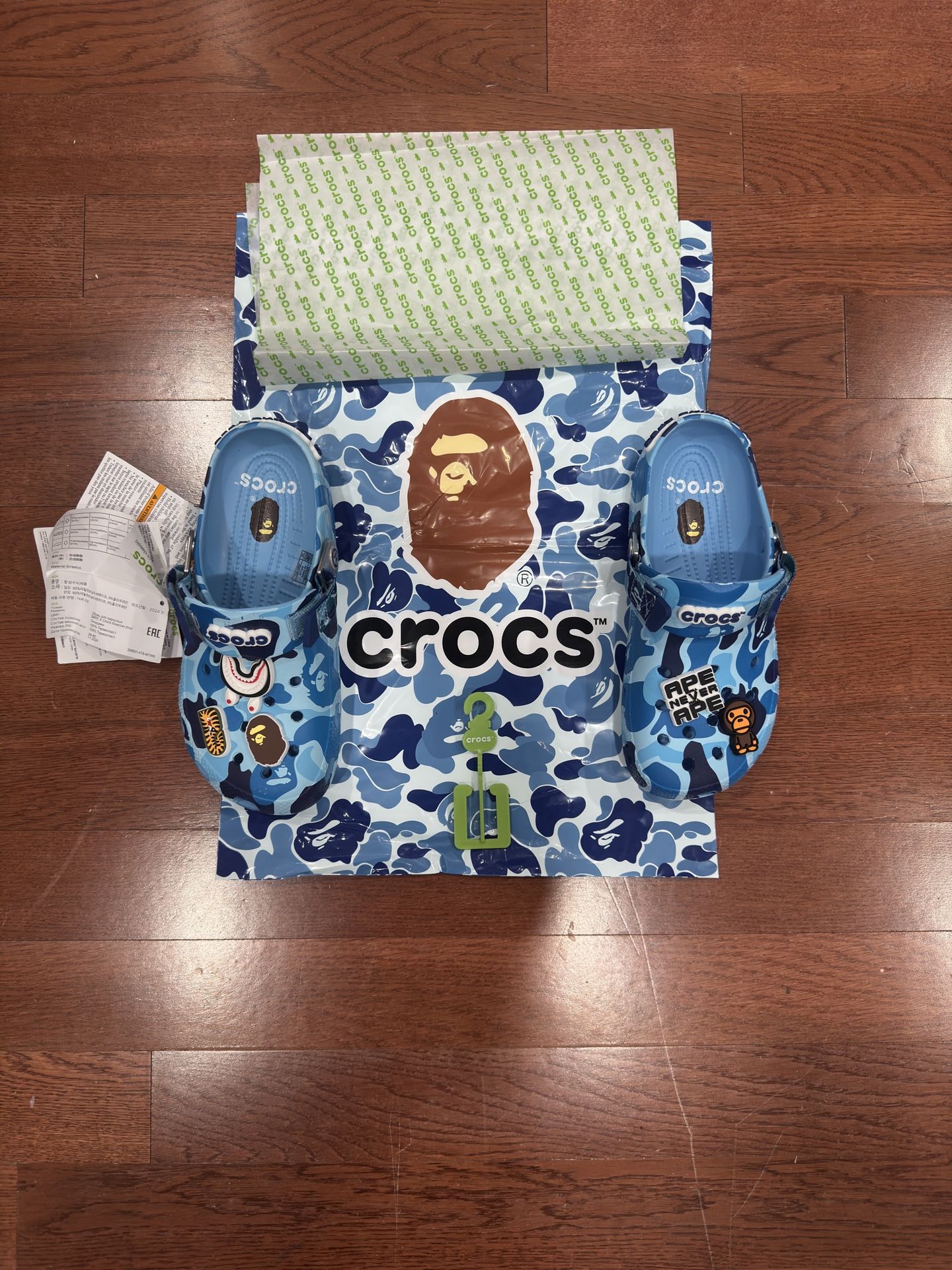 Bape x Crocs Collab Clogs