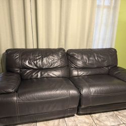 Black Leather Recliner Couches 
