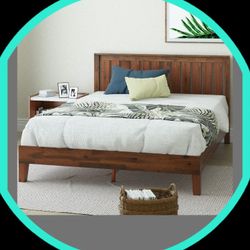 ZINUS Vivek Deluxe Wood Platform Bed Frame 