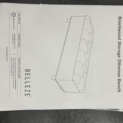 Storage Ottoman Bench