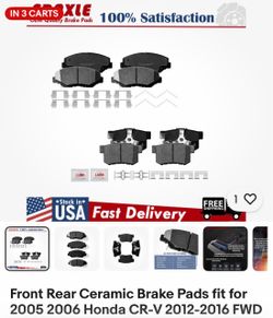 Ceramic Brake Pads for Honda CR-V Front & Rear