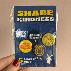 Dutch Brothers Coffee Collectible Sharable Trading Pin Button Set Pack of 5