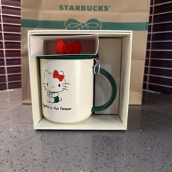 Starbucks Hello Kitty Mug Ceramic New In Box