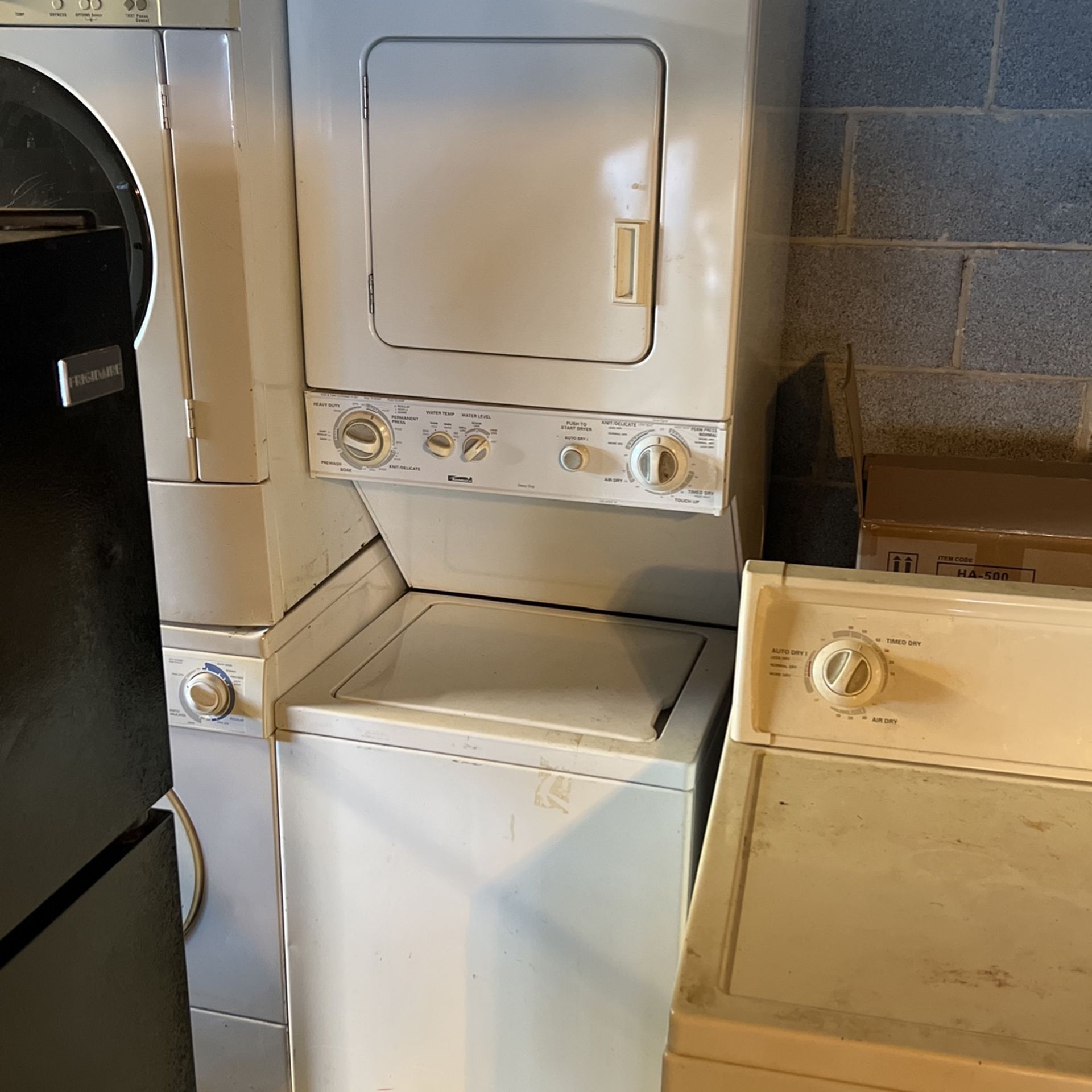 Stackable, Electric Washer, And Dryer, Front Load Or Standard