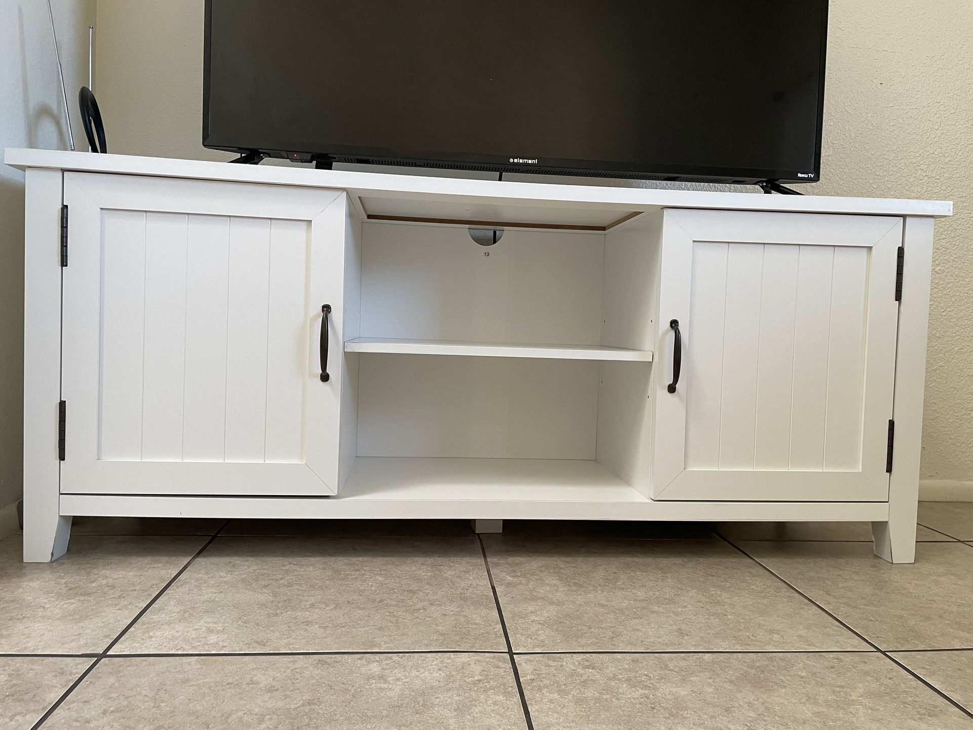 White TV Stand For Sale! 