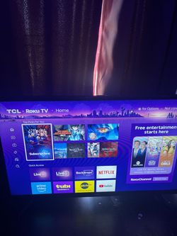 (No remote) 32in tcl Roku tv works perfectly fine in great condition