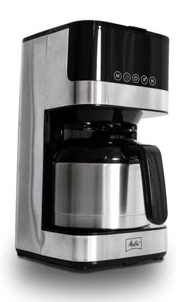 New Melitta Aroma Tocco Programmable 8 Cup Thermal Drip Coffee Maker w/ Glass Touch Control Panel
