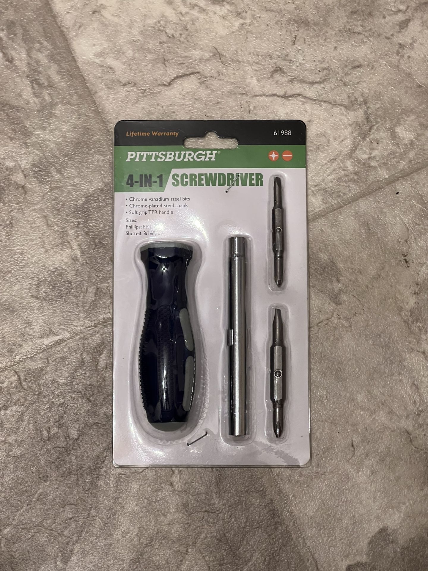 Pittsburgh 4-in-1 Screwdriver