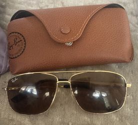 Ray ban Arista Gold, Brown polarized sunglasses 