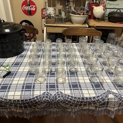 Large Canning Lot Water Bath Canner And Jars
