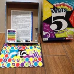 Name Five Board Game