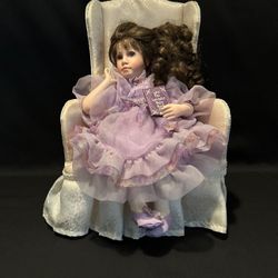 Lavender Dreams Porcelain Doll