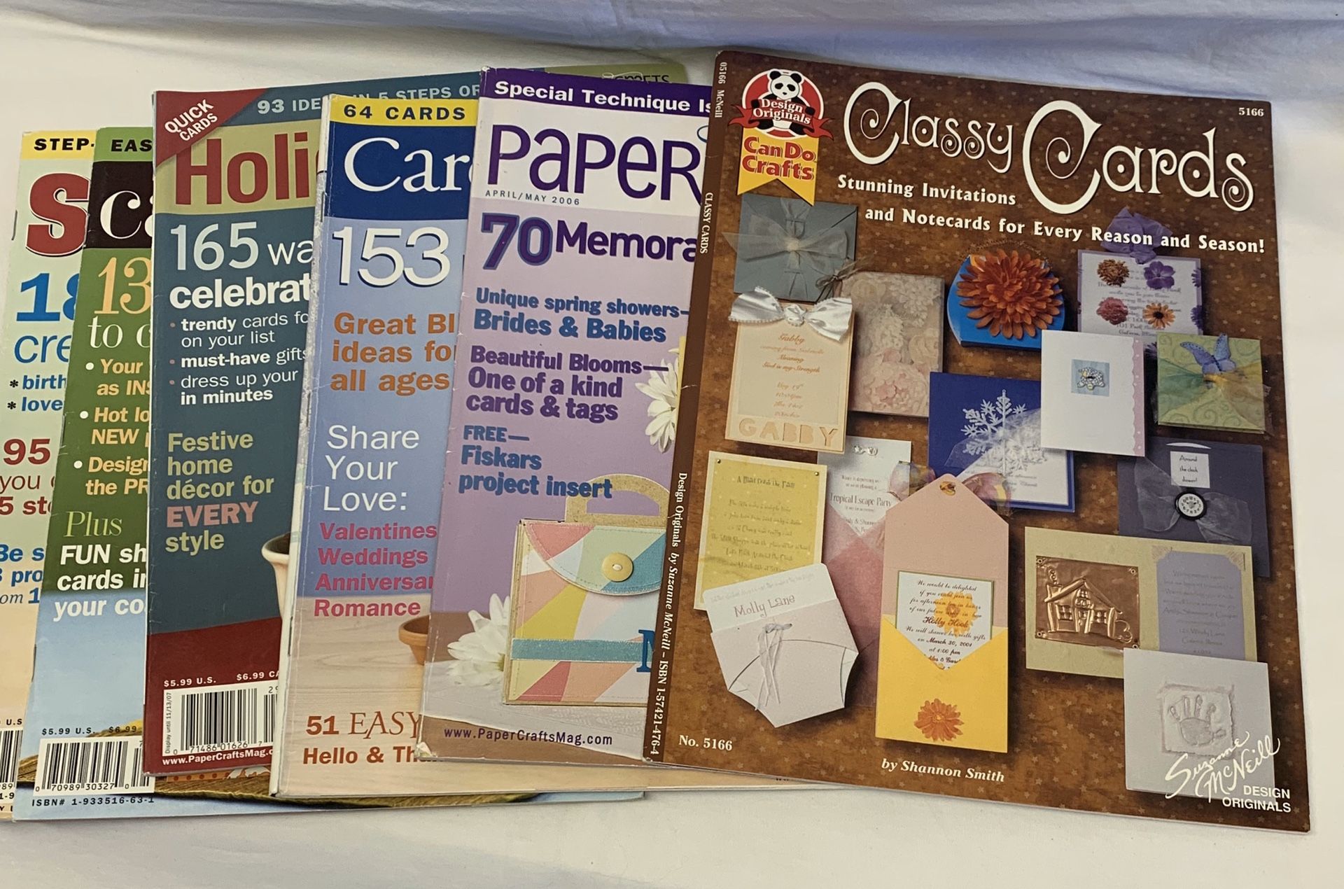 Six card making magazines