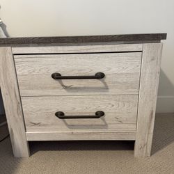 Large 2 Drawer Nightstand 7 Months Old Like New 