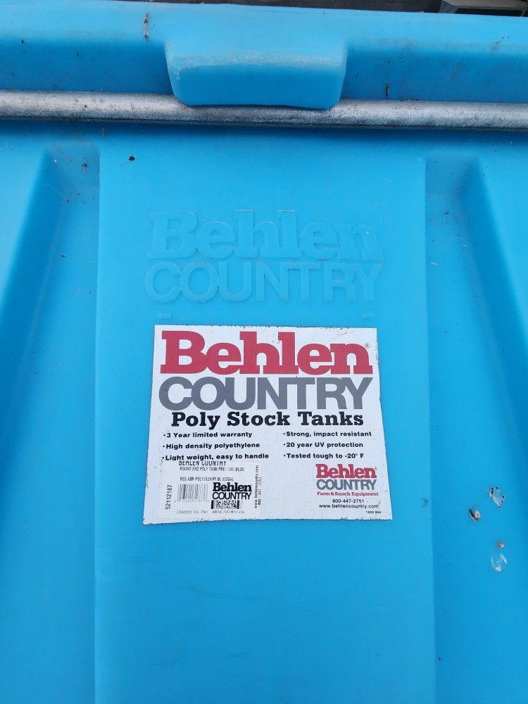 300 Gal Poly Stock Tank- Cowboy Pool