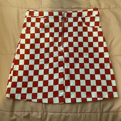 checkered skirt size x-small in women’s 