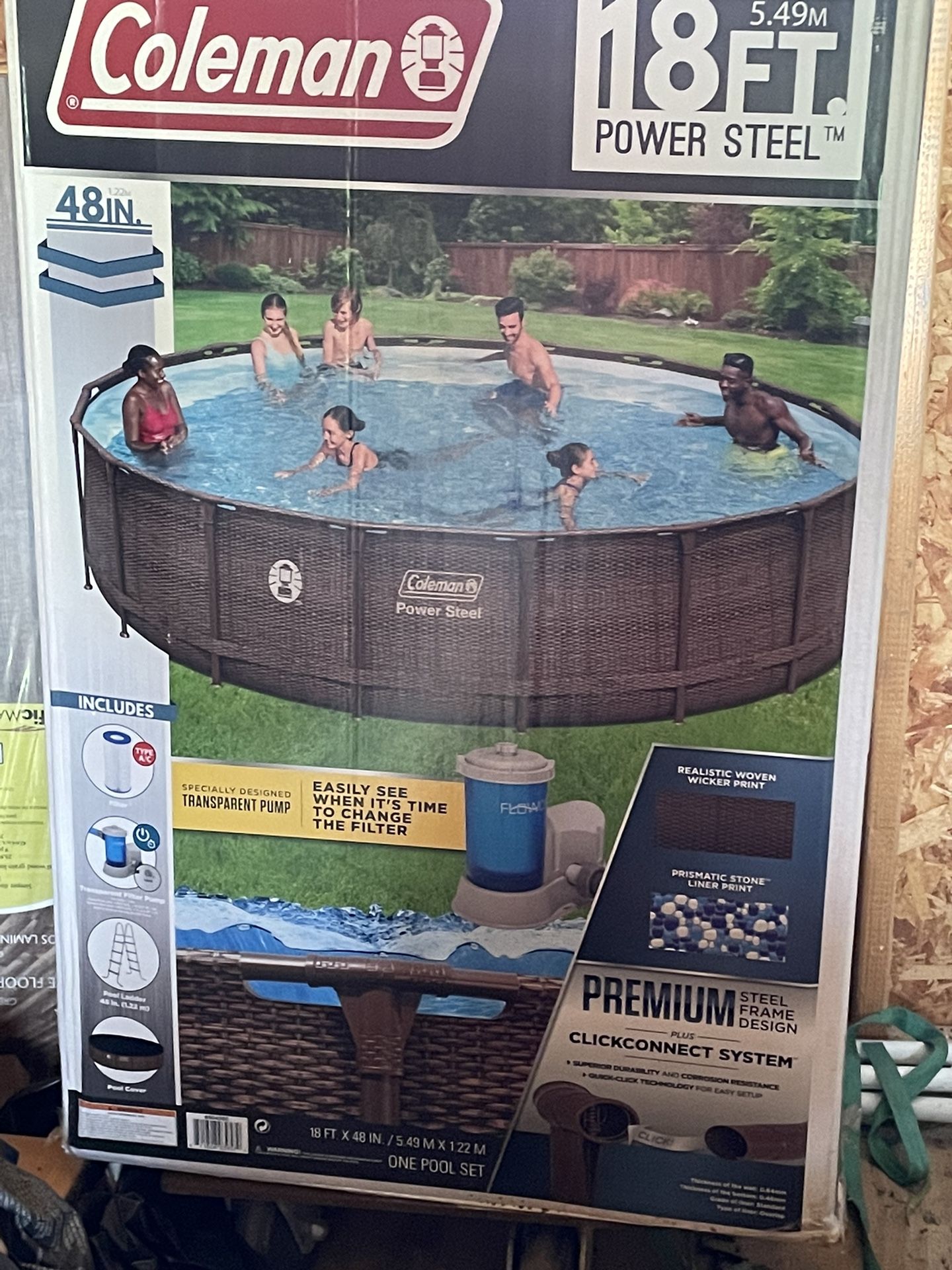 Coleman 18’x48” Swimming Pool. 675 Cash Only Obo for Sale in San